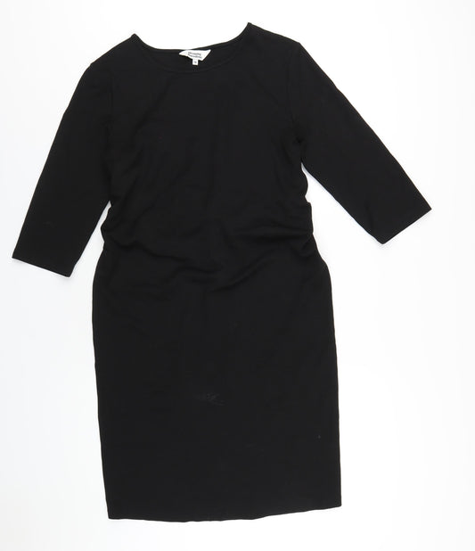 Blooming Marvellous Womens Black Viscose A-Line Size 14 Round Neck Pullover