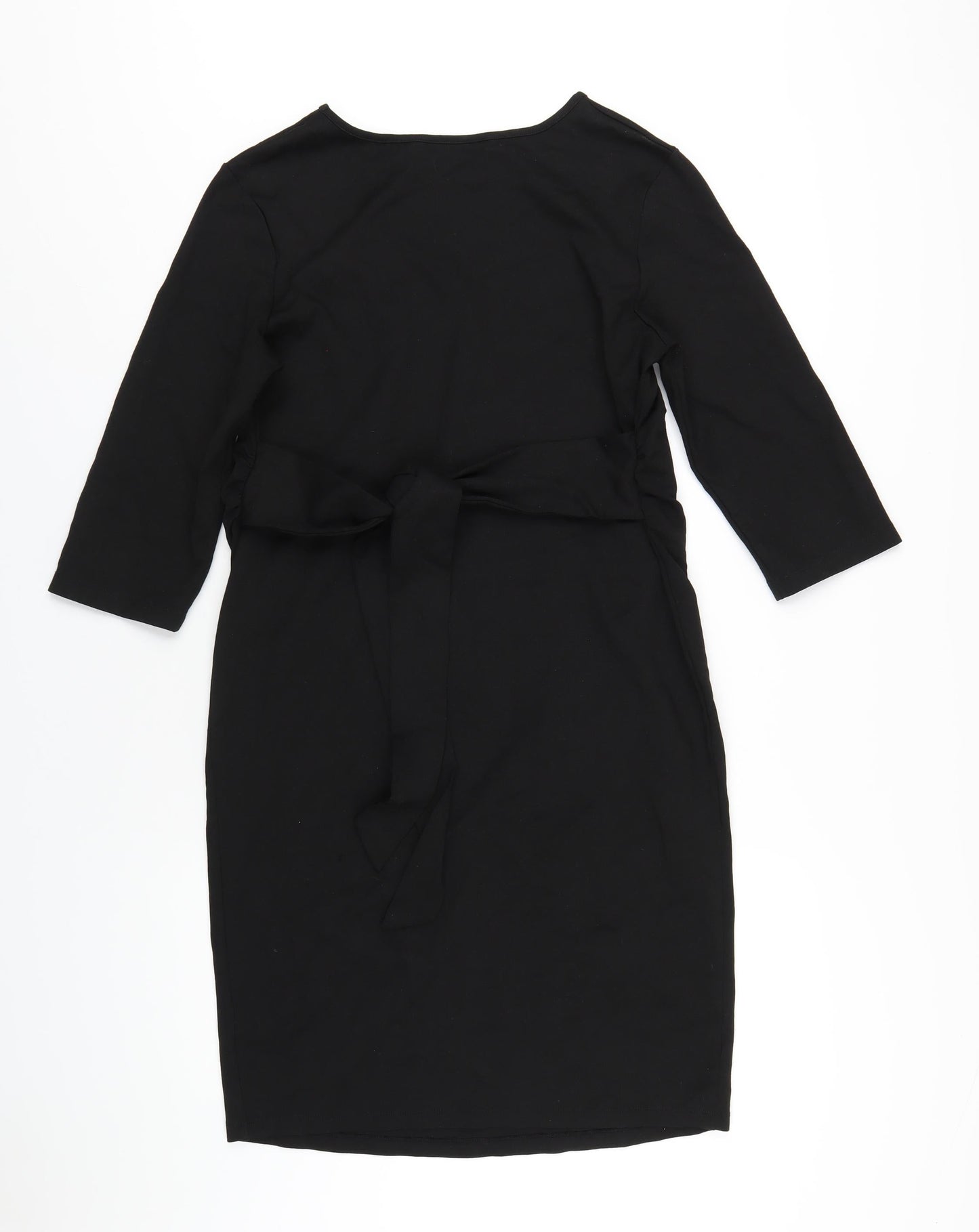 Blooming Marvellous Womens Black Viscose A-Line Size 14 Round Neck Pullover