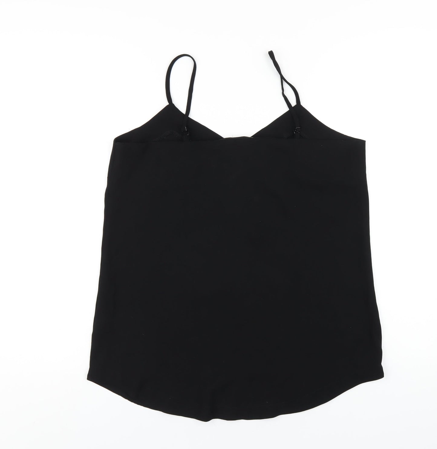 Womens UK Size 12 Very Black Camisole T-Shirt