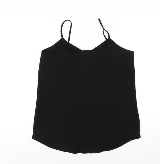 Womens UK Size 12 Very Black Camisole T-Shirt
