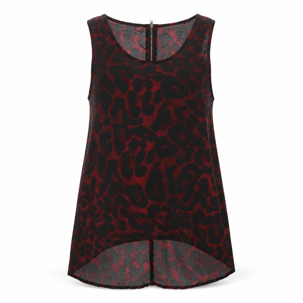 Womens UK Size 12 AX Paris Red Basic Tank