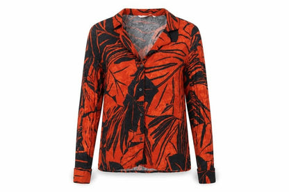 Womens UK Size XS Zara Orange Basic Button-Up