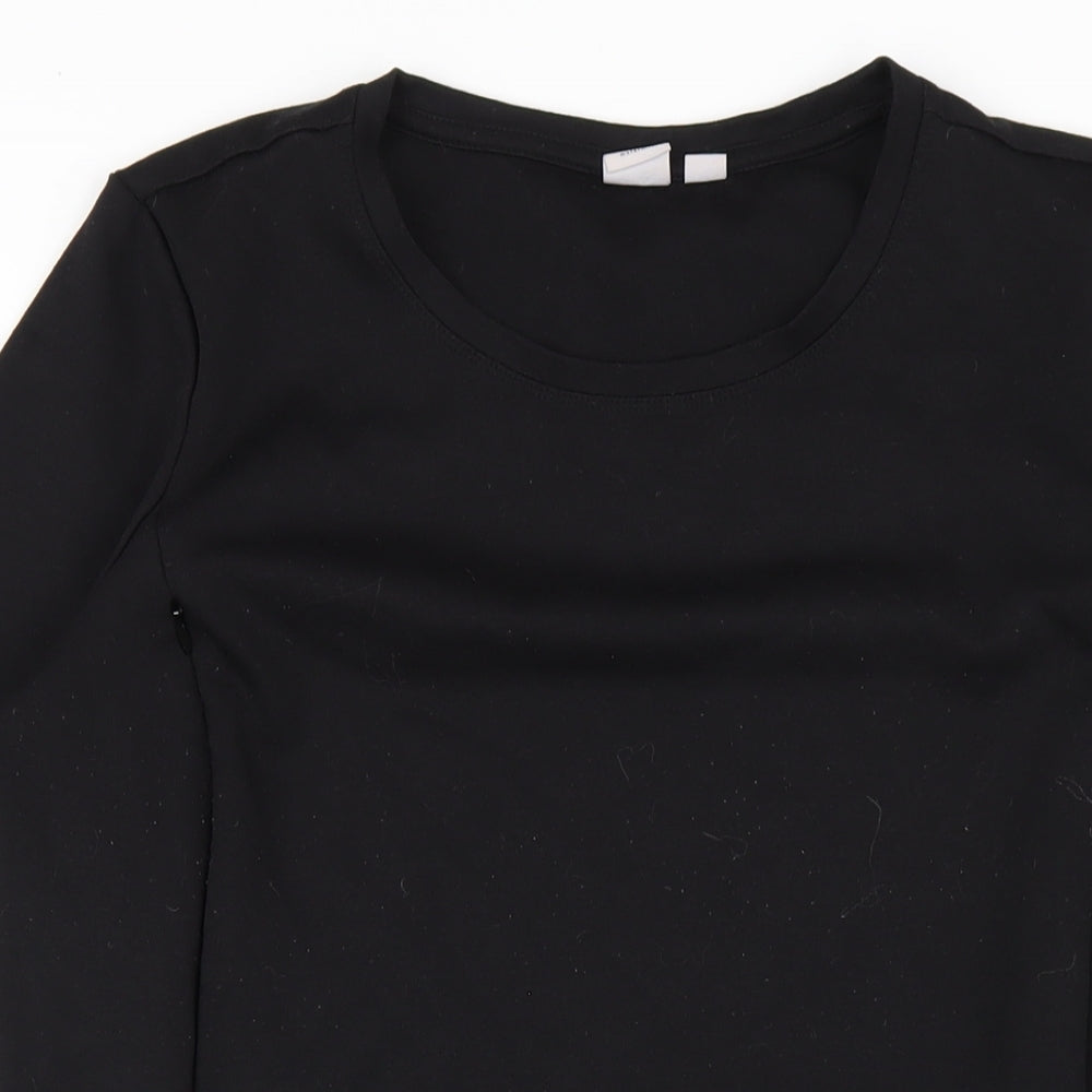 Gap Womens Black Polyester A-Line Size M Round Neck Pullover