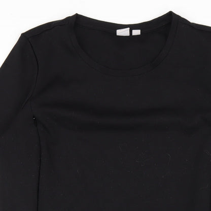 Gap Womens Black Polyester A-Line Size M Round Neck Pullover