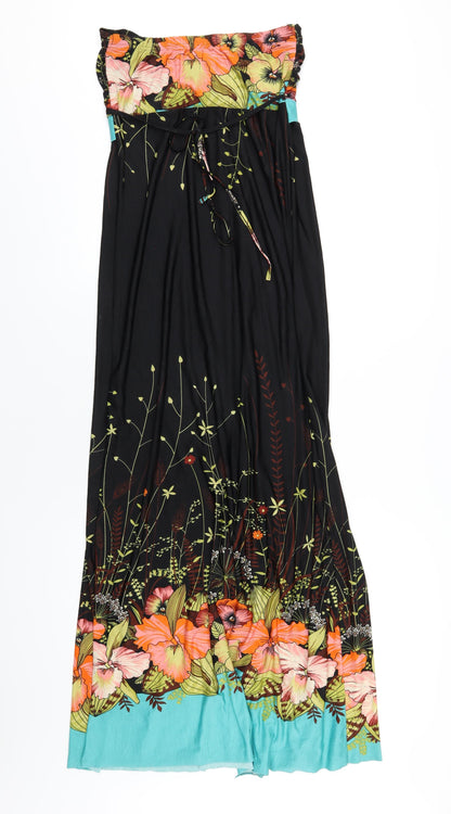 Apricot Womens Multicoloured Geometric Polyester Maxi Size S Square Neck Pullover