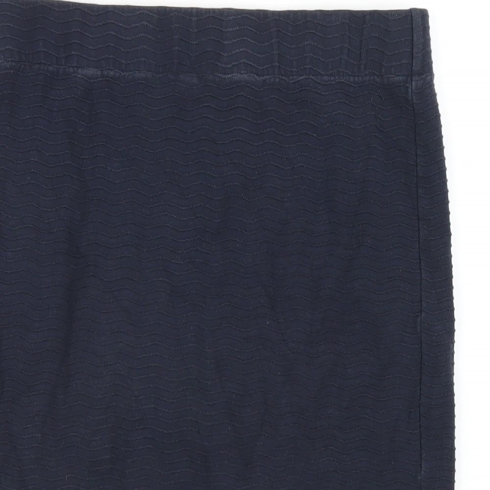 Jack Wills Womens Blue Cotton Mini Skirt Size 10