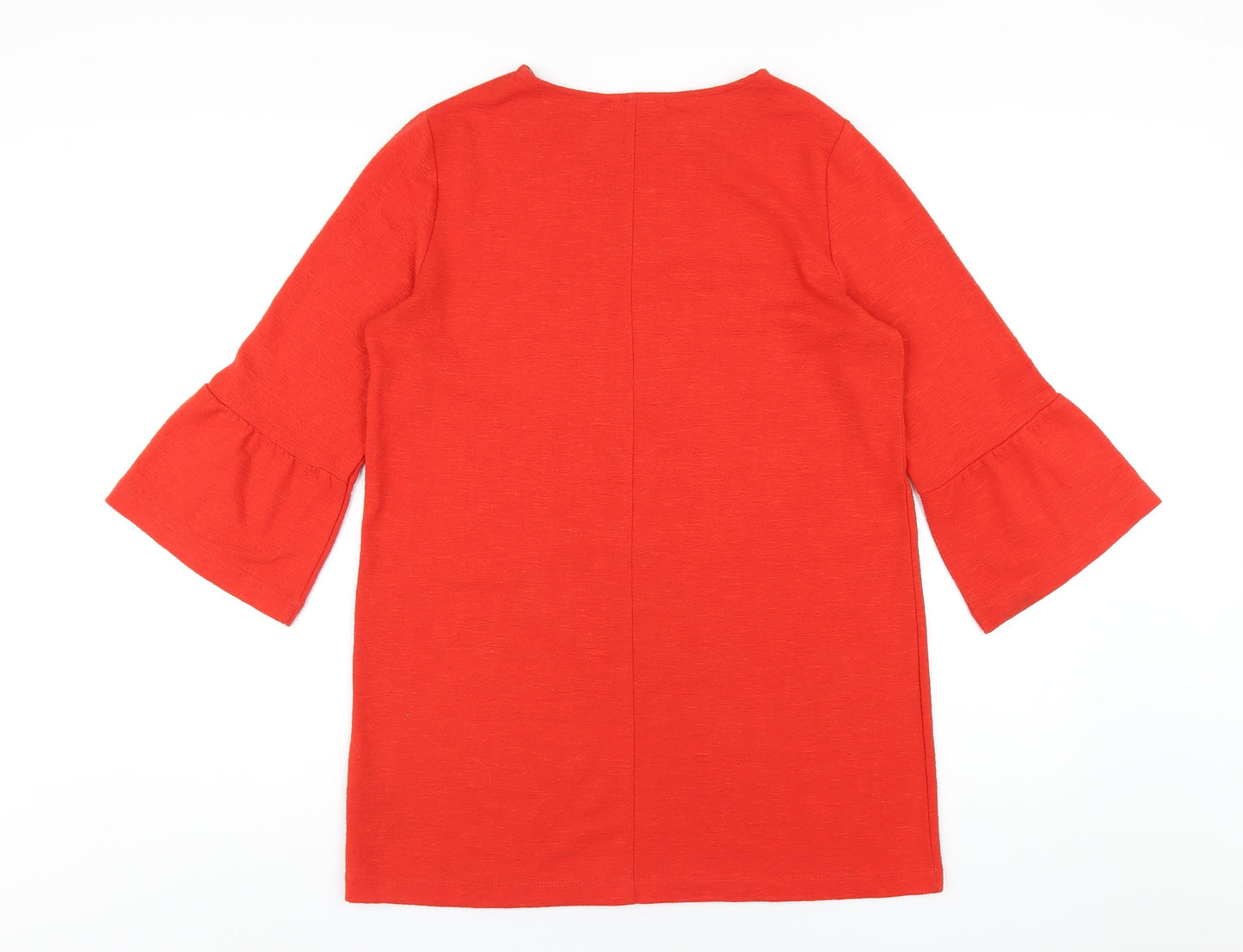 Womens UK Size 10 Marks and Spencer Red Basic T-Shirt
