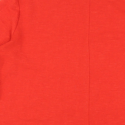 Womens UK Size 10 Marks and Spencer Red Basic T-Shirt