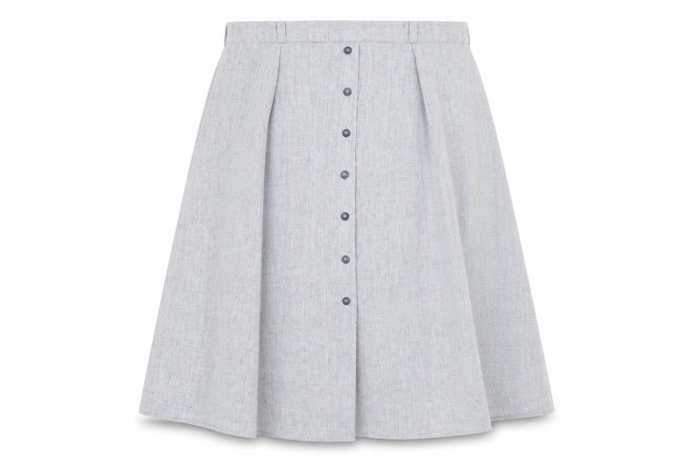 Berkertex Womens Blue Polyester A-Line Skirt Size 18