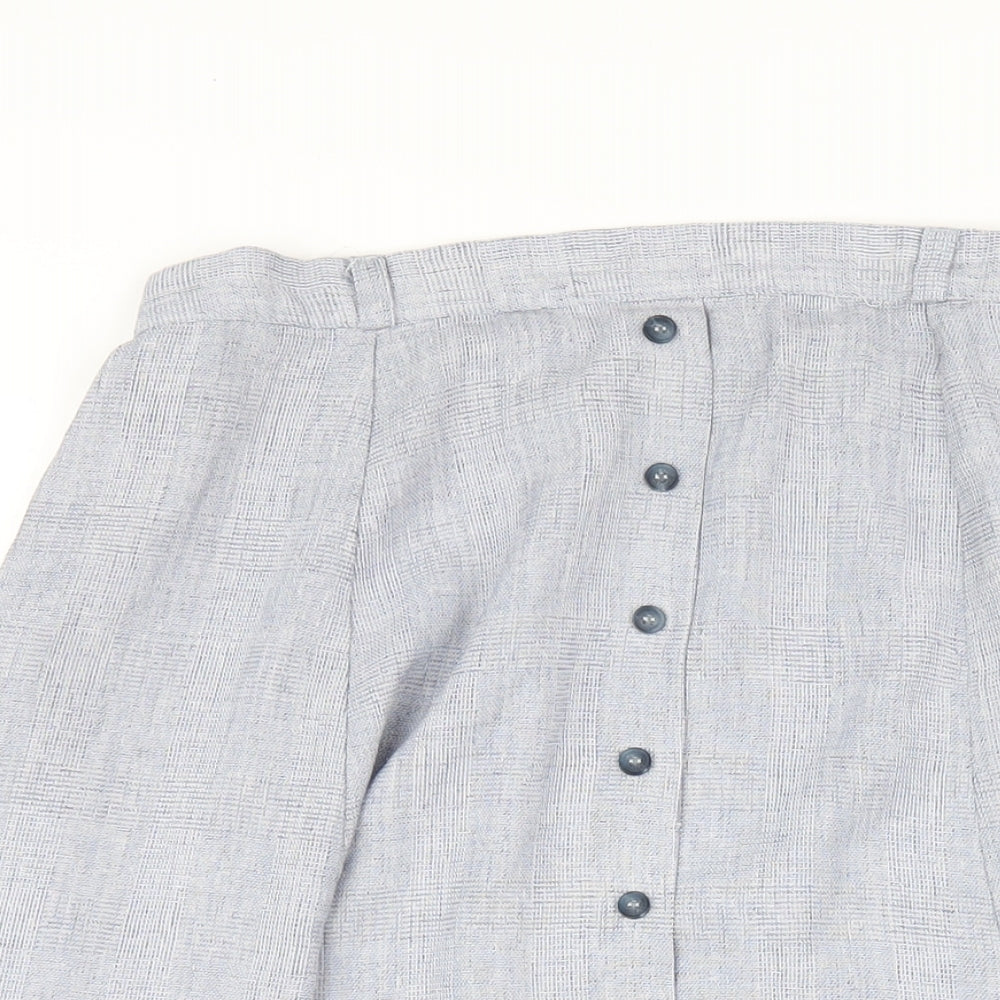 Berkertex Womens Blue Polyester A-Line Skirt Size 18