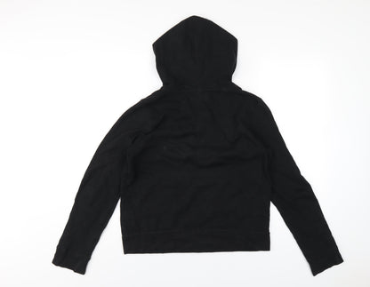 Hollister Womens Black Cotton Pullover Hoodie Size M Pullover