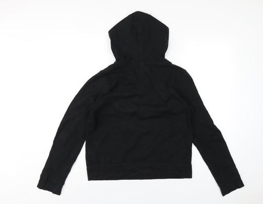 Hollister Womens Black Cotton Pullover Hoodie Size M Pullover