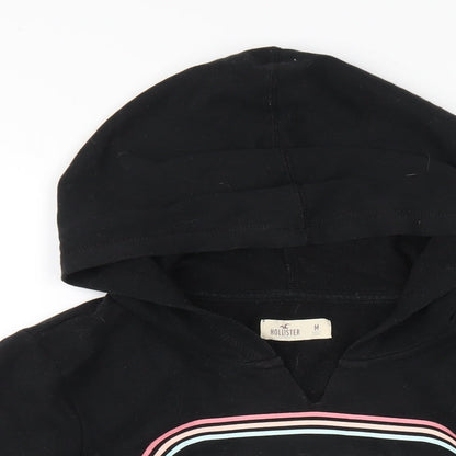 Hollister Womens Black Cotton Pullover Hoodie Size M Pullover