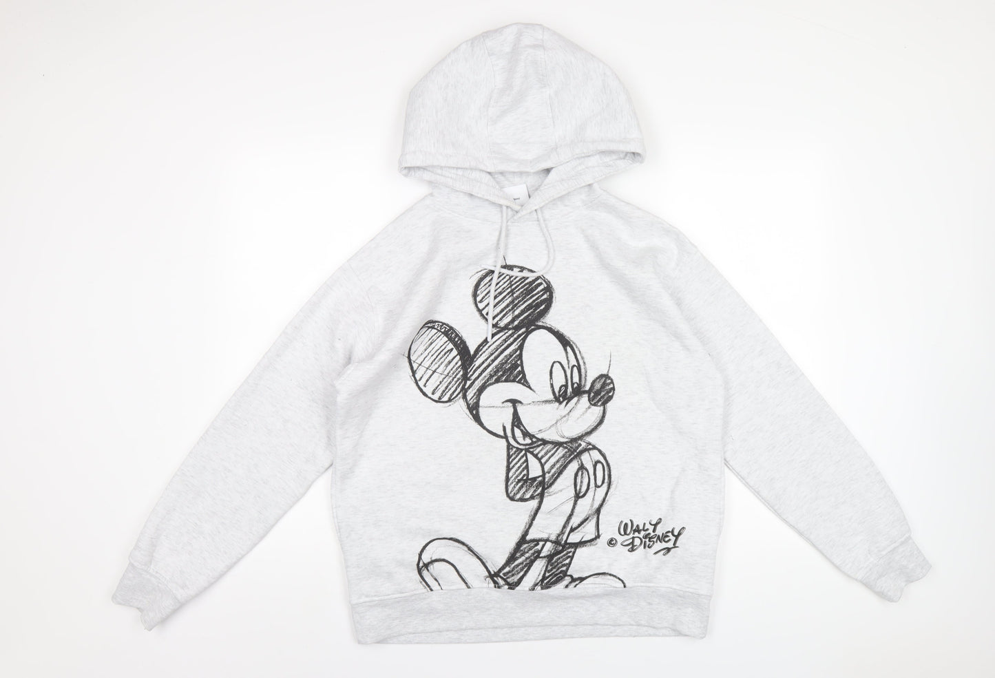Womens UK Size S Disney Grey Pullover Hoodie