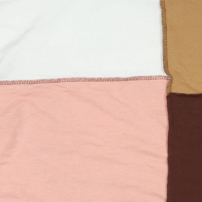 Missguided Womens Multicoloured Colourblock Polyester Jumper Dress Size 14 Crew Neck Pullover