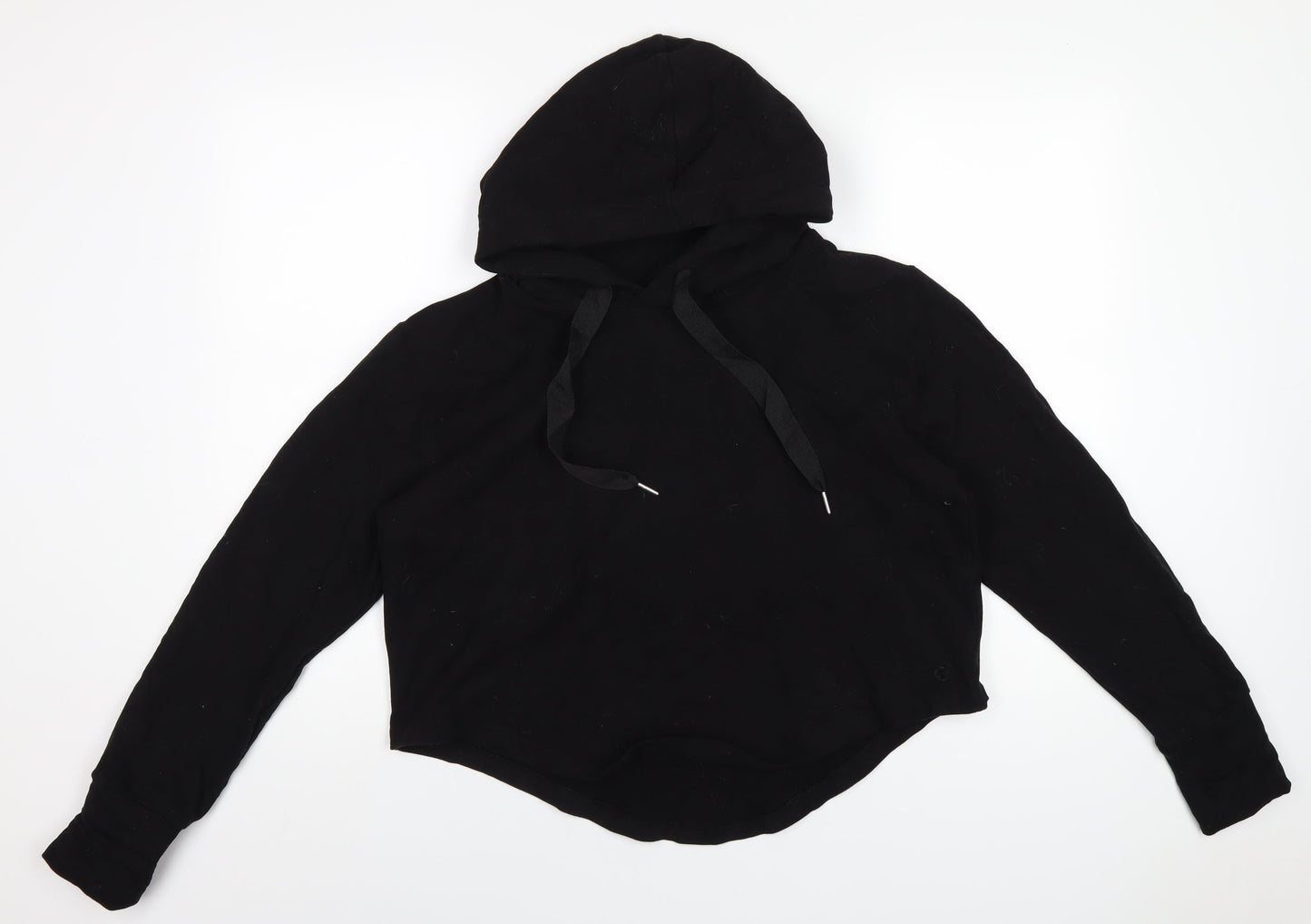 M.Life Womens Black Cotton Pullover Hoodie Size L Pullover