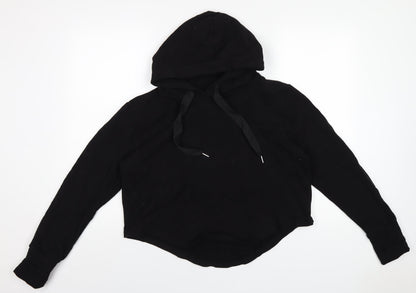 M.Life Womens Black Cotton Pullover Hoodie Size L Pullover