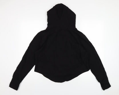 M.Life Womens Black Cotton Pullover Hoodie Size L Pullover