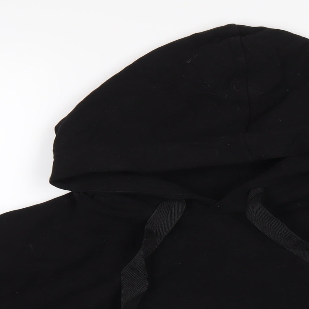 M.Life Womens Black Cotton Pullover Hoodie Size L Pullover