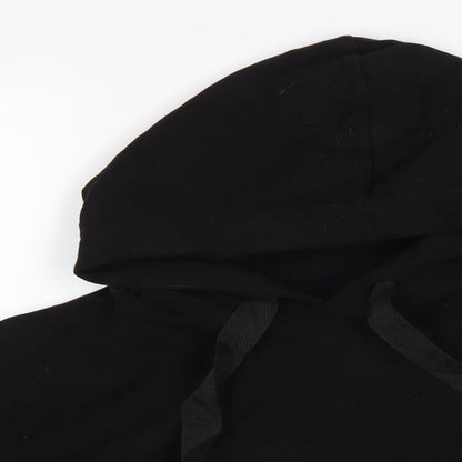 M.Life Womens Black Cotton Pullover Hoodie Size L Pullover