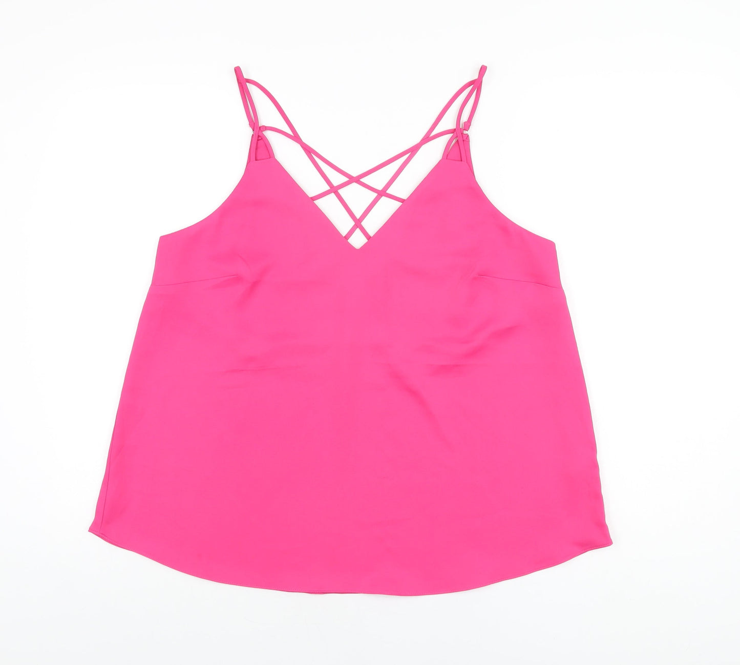 Womens UK Size 14 NEXT Pink Camisole T-Shirt