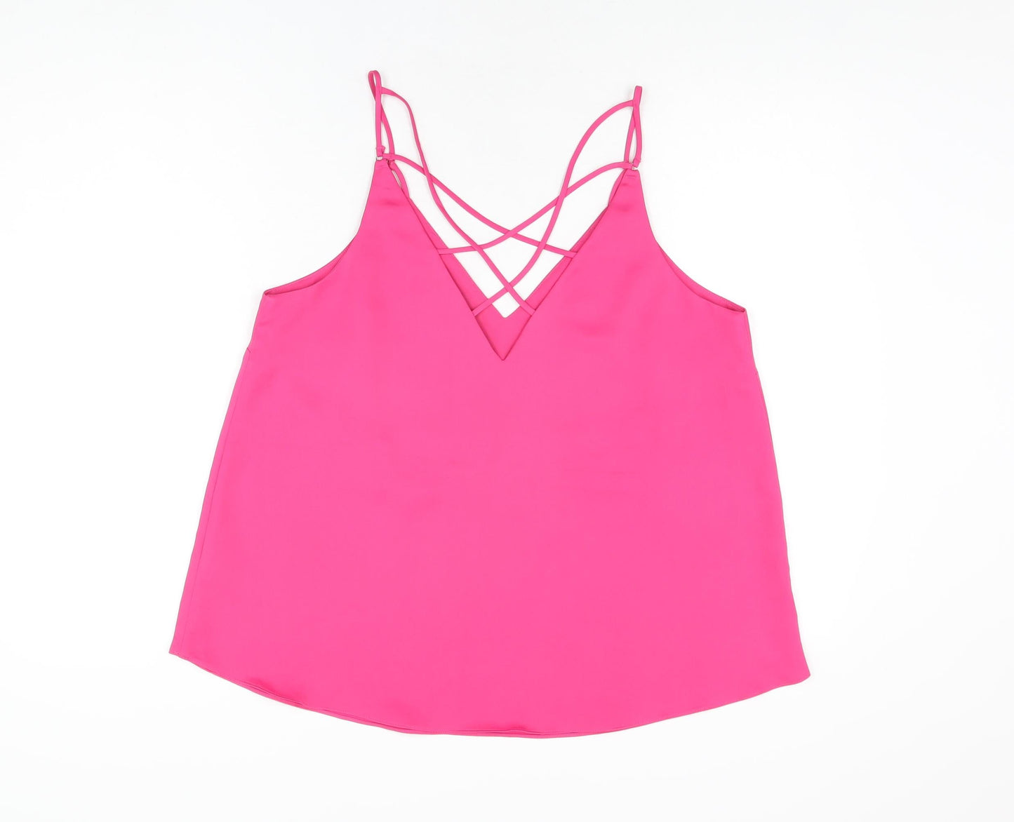 Womens UK Size 14 NEXT Pink Camisole T-Shirt