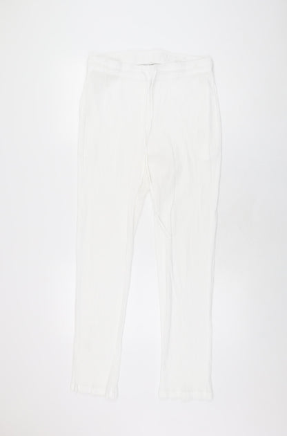 Womens UK Size 18 Damart Regular Fit  White Trousers