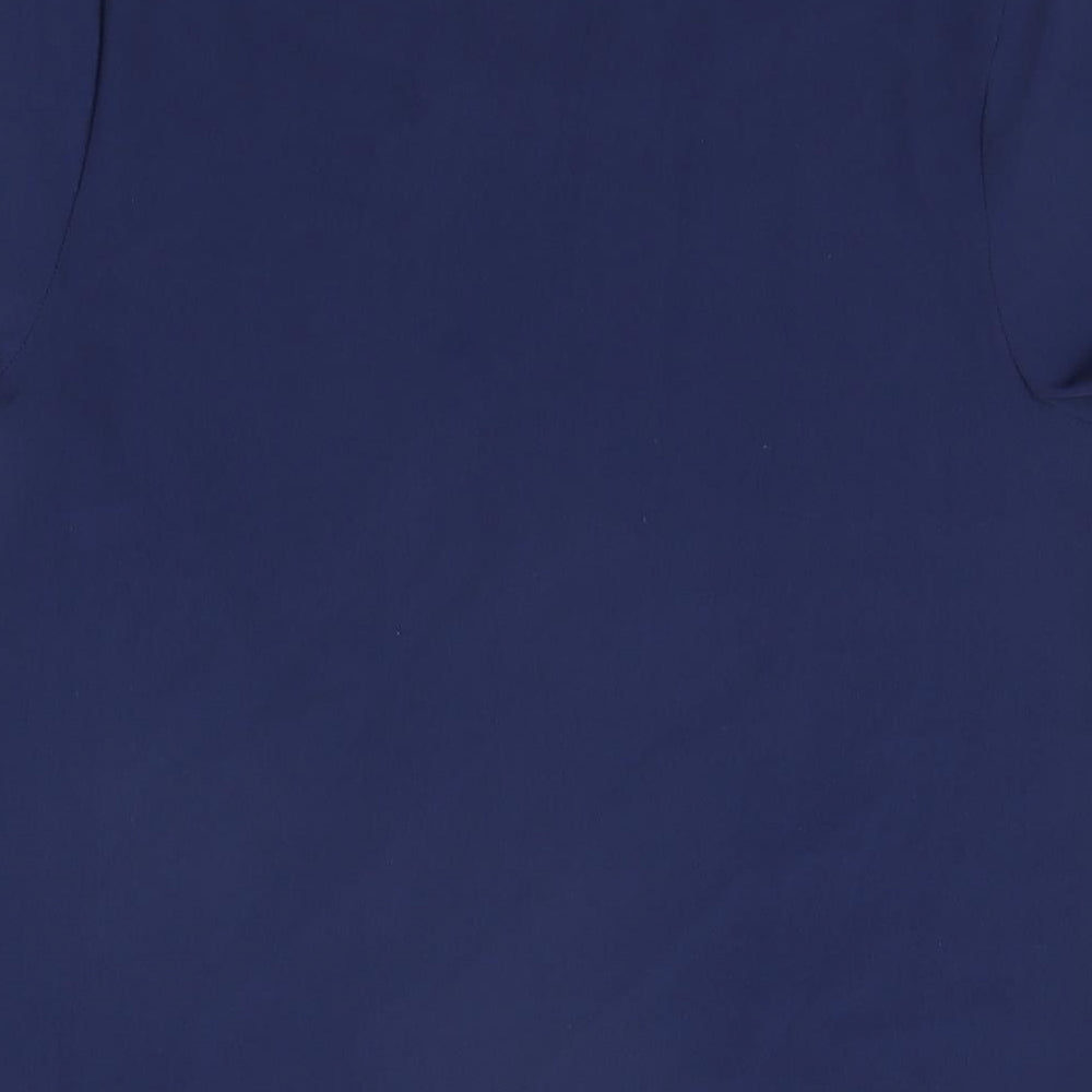 Womens UK Size 8 Fever Blue Basic T-Shirt