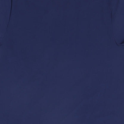 Womens UK Size 8 Fever Blue Basic T-Shirt