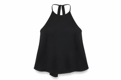 Womens UK Size XS Zara Black Basic T-Shirt