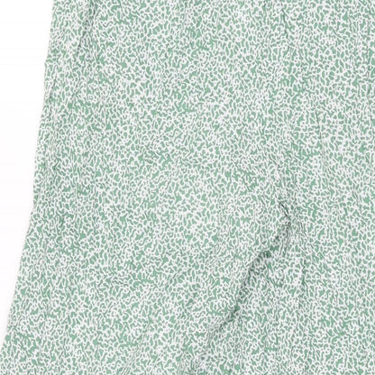 Womens UK Size S ICHI Regular Fit  Green Trousers
