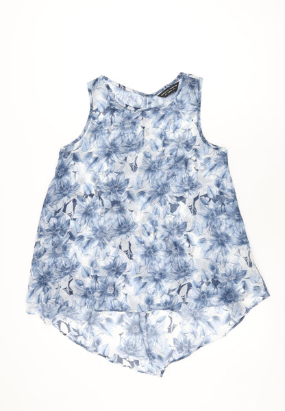 Womens UK Size 10 Dorothy Perkins Blue Basic T-Shirt