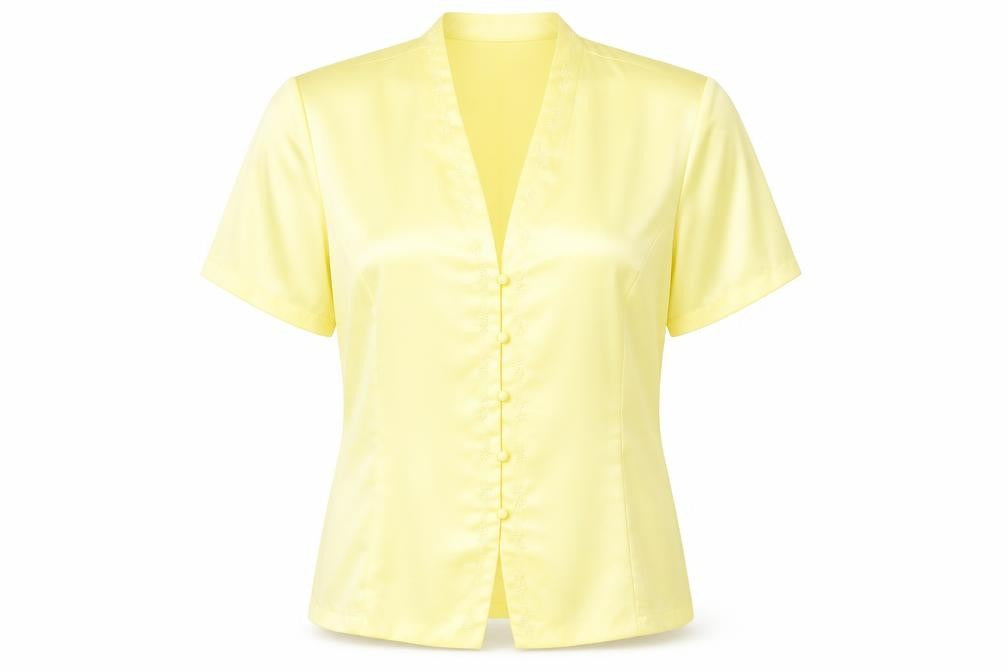 Womens UK Size 20 Roman Yellow Basic T-Shirt