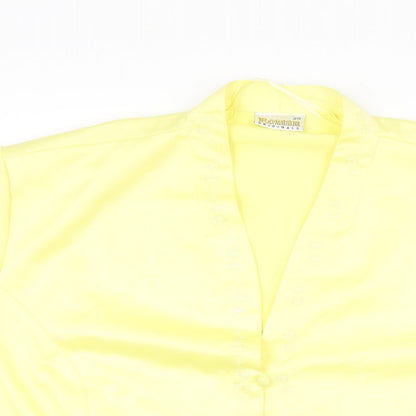 Womens UK Size 20 Roman Yellow Basic T-Shirt