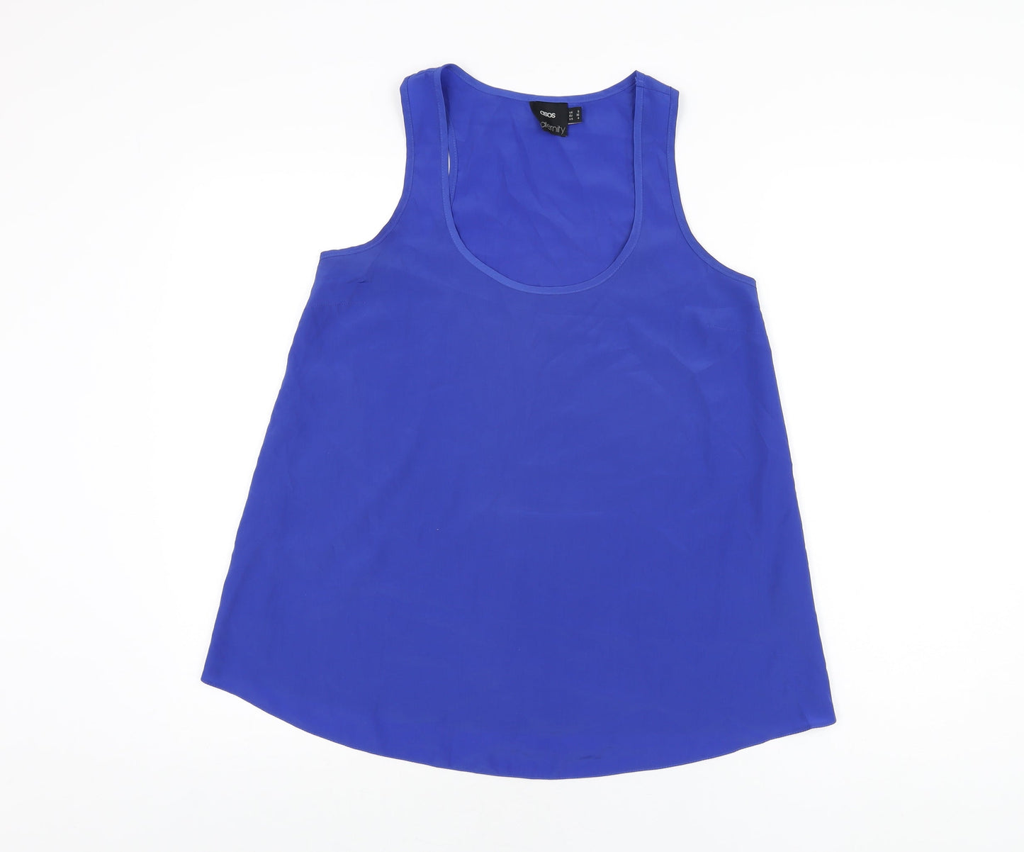 Womens UK Size 8 ASOS Blue Basic T-Shirt
