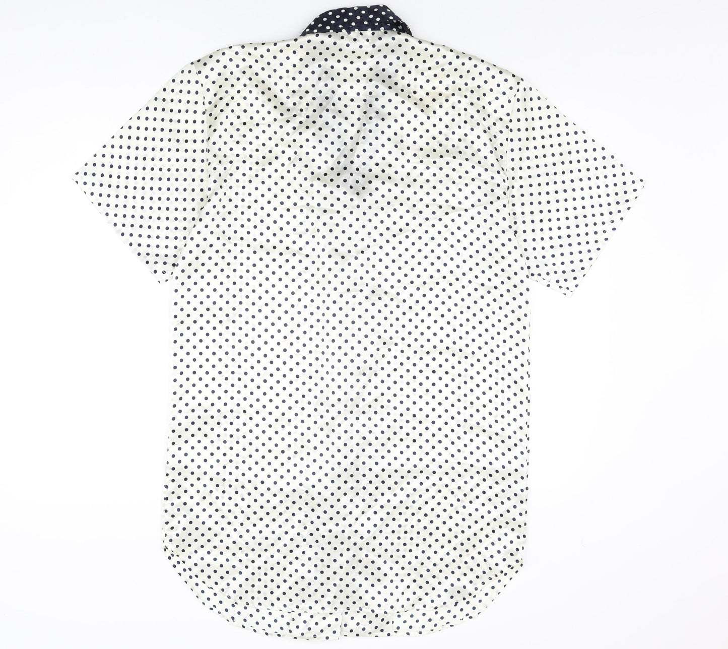 Womens UK Size 12 BHS Ivory Basic Button-Up