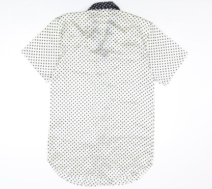 Womens UK Size 12 BHS Ivory Basic Button-Up