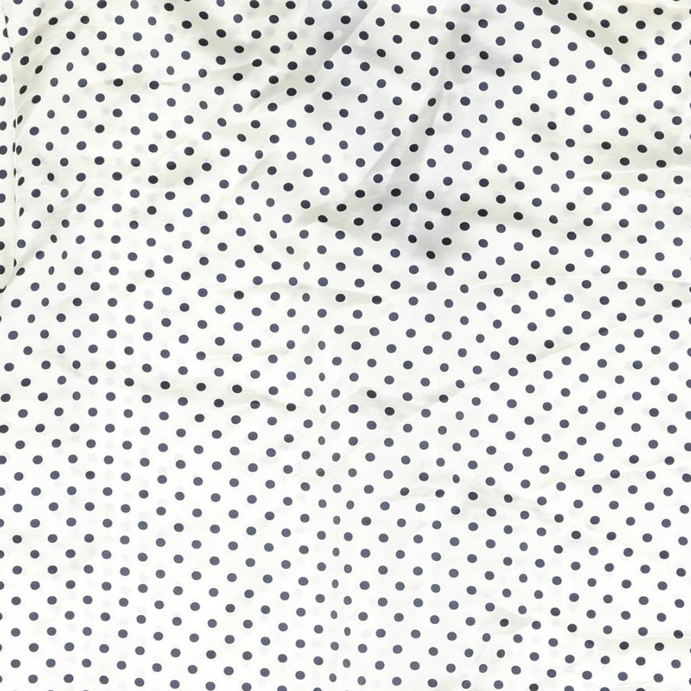 Womens UK Size 12 BHS Ivory Basic Button-Up