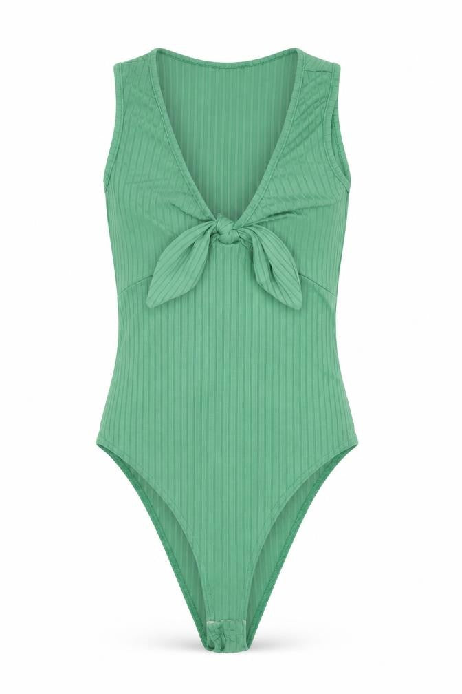 Womens UK Size 8 New Look One-Piece Green Bodysuit