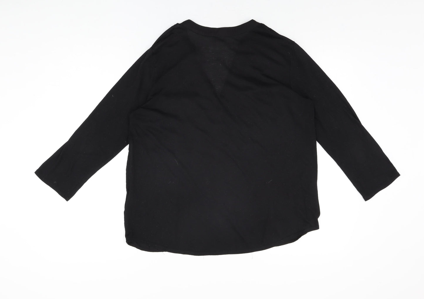 Womens UK Size S H&M Black Basic T-Shirt