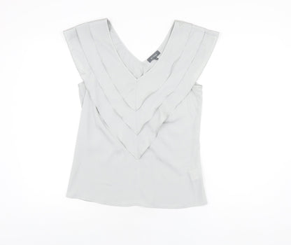 Womens UK Size 12 Et Vous Grey Basic T-Shirt