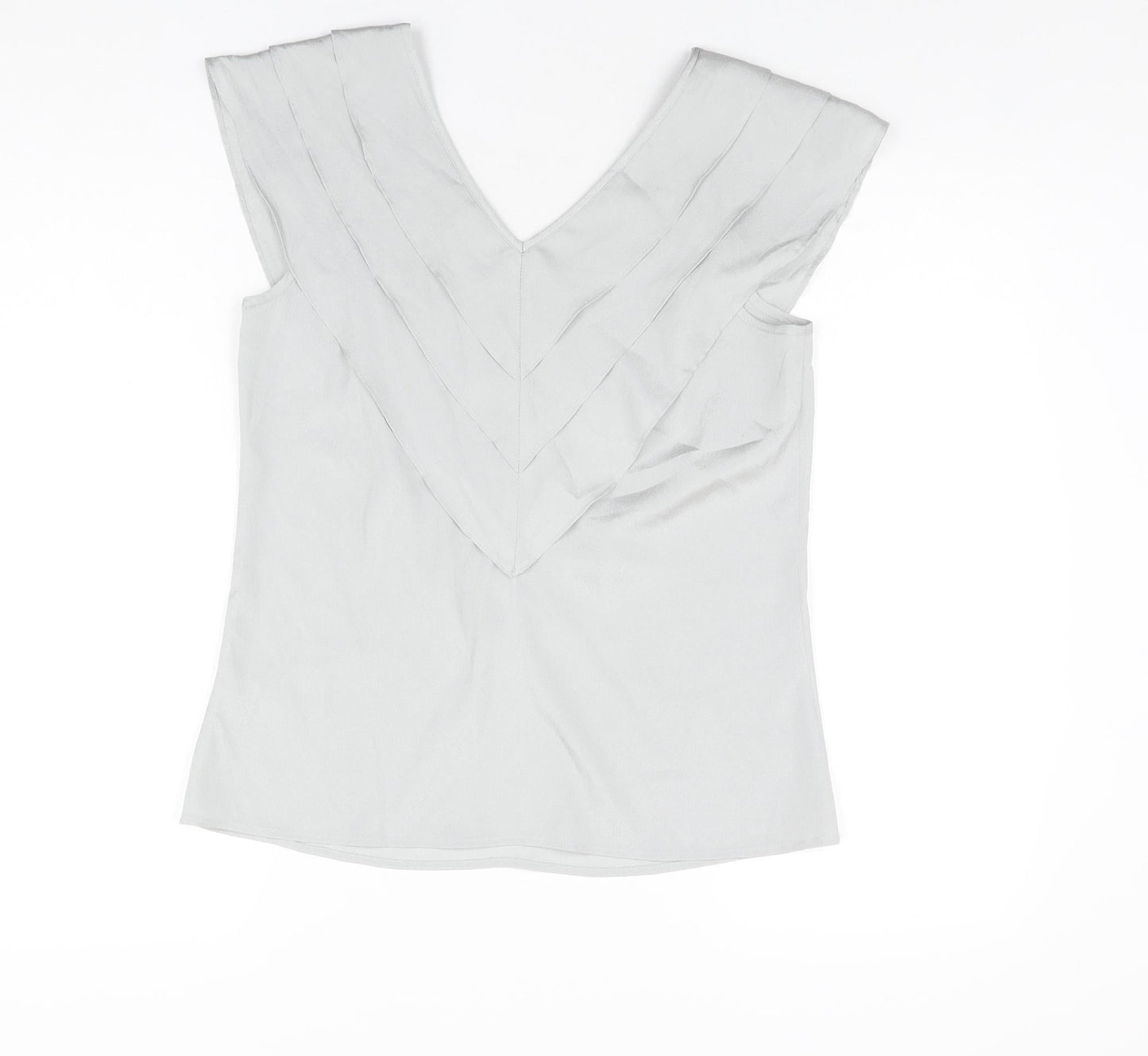 Womens UK Size 12 Et Vous Grey Basic T-Shirt