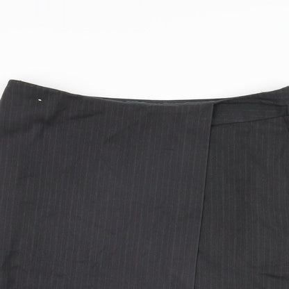 NEXT Womens Grey Polyester Straight & Pencil Skirt Size 10 Zip