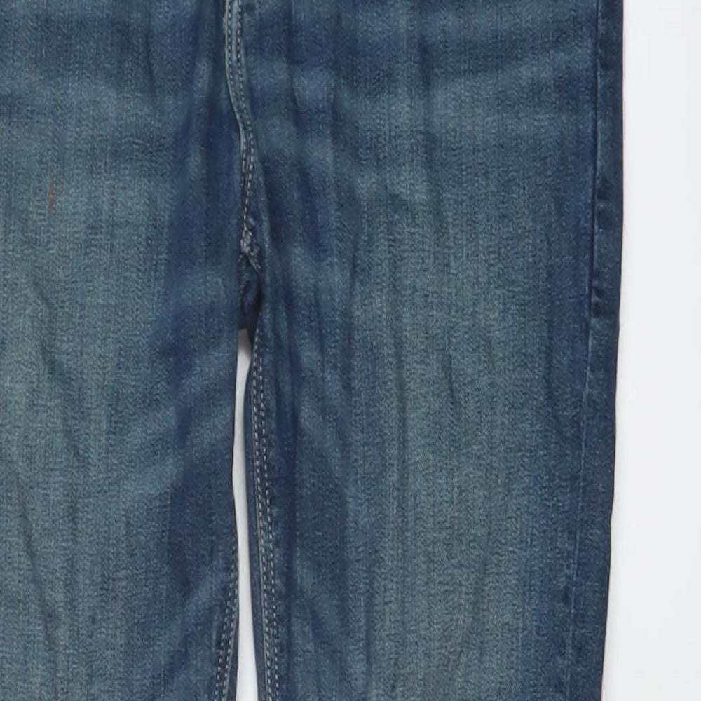 ASOS Mens Blue Cotton Skinny Jeans Size 30 in L32 in Regular Button