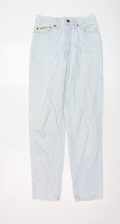 Rambler Womens Blue Cotton Mom Jeans Size 24 in L28 in Regular Button