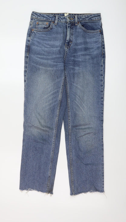 Womens UK Size 26 in Topman Regular Fit Straight Blue Jeans