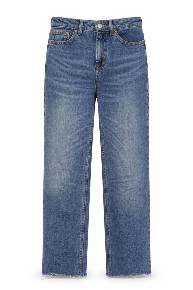 Womens UK Size 26 in Topman Regular Fit Straight Blue Jeans