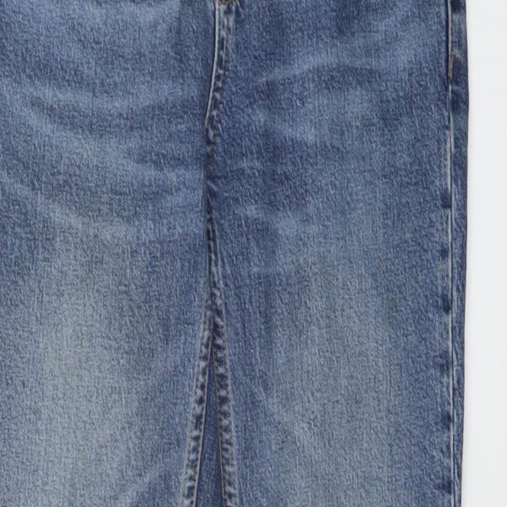 Womens UK Size 26 in Topman Regular Fit Straight Blue Jeans
