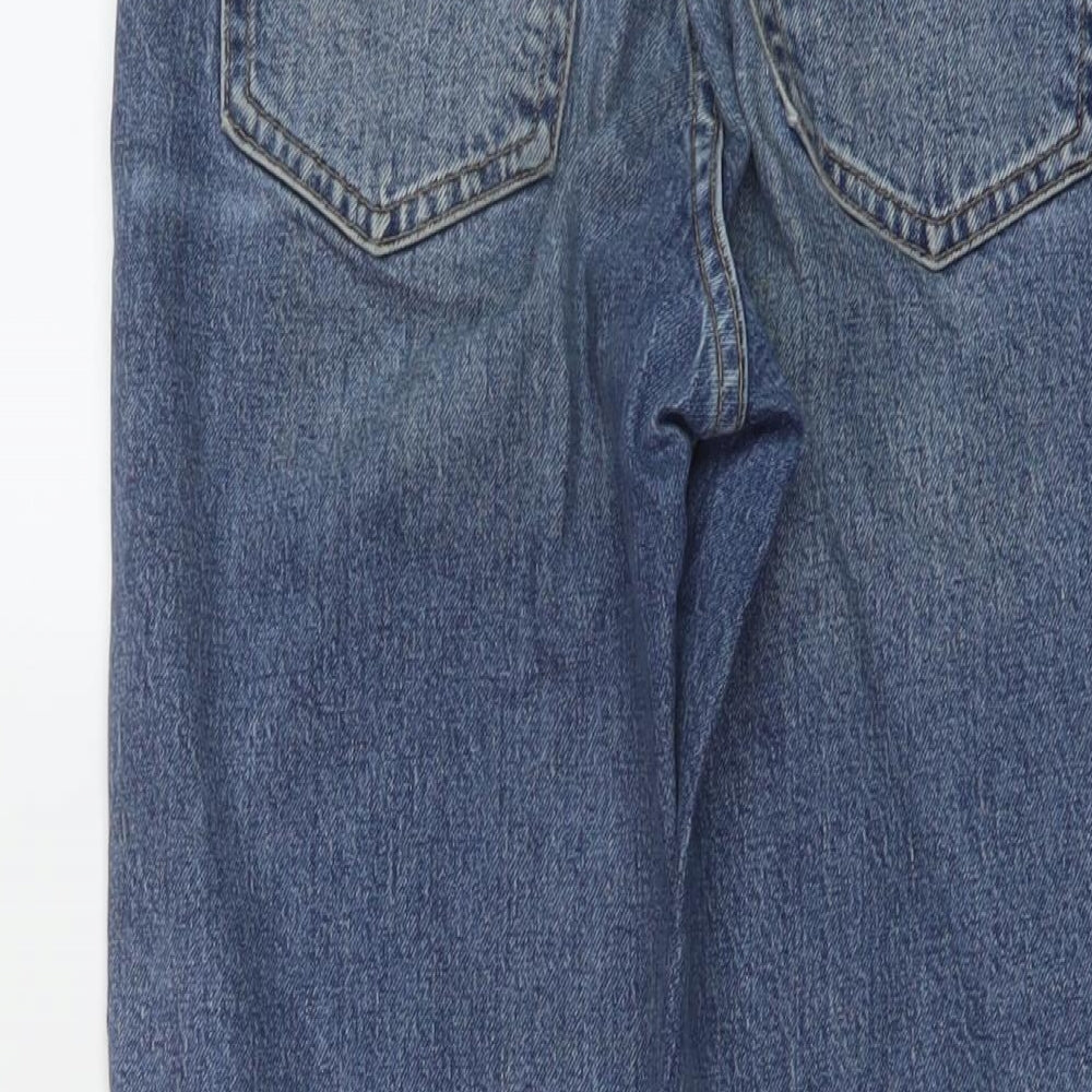 Womens UK Size 26 in Topman Regular Fit Straight Blue Jeans