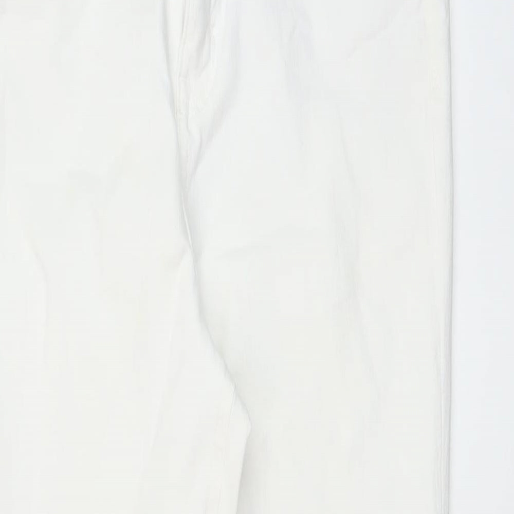 Womens UK Size 14 Marks and Spencer Regular Fit Skinny White Jeans